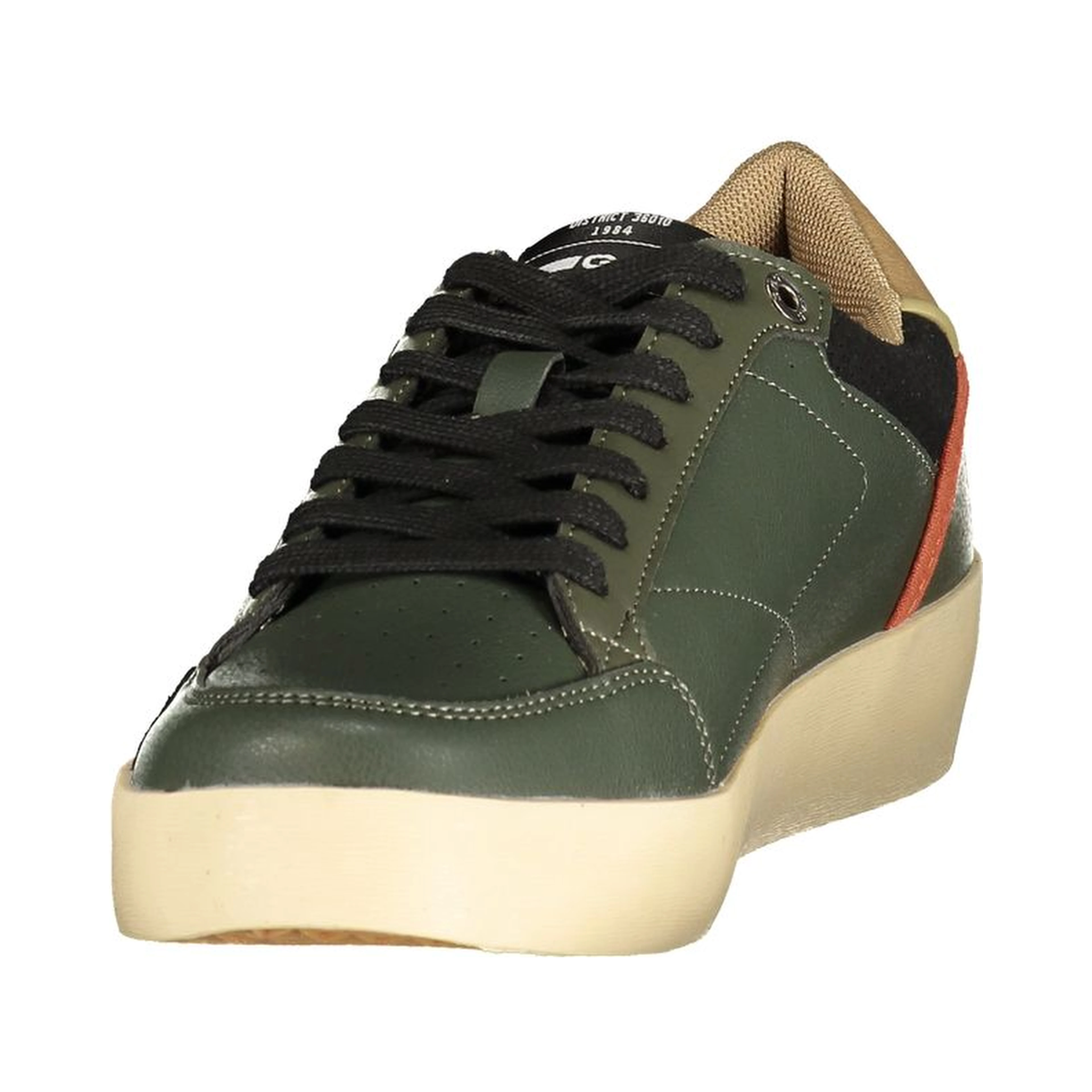 Green Polyurethane Men's Sneaker