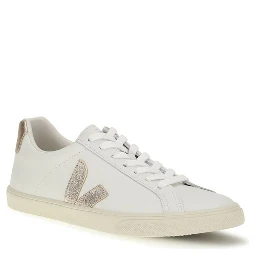 White Calf Leather Bos Taurus Low Top Sneakers