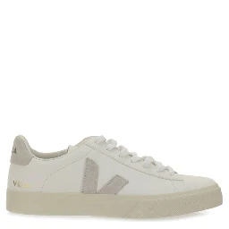 White Calf Leather Bos Taurus Low Top Sneakers