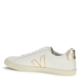 White Calf Leather Bos Taurus Low Top Sneakers