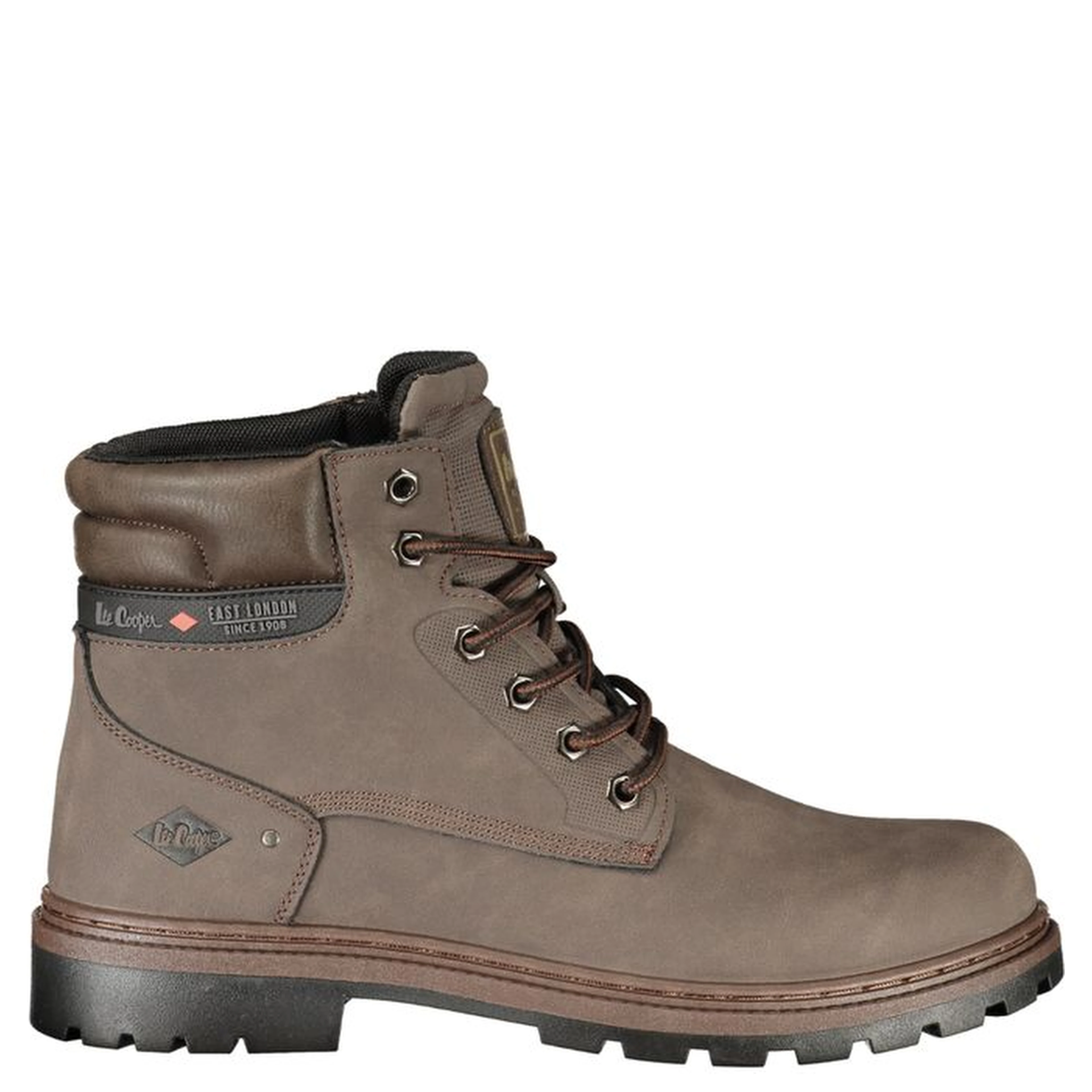 Brown Polyurethane Men's Boots