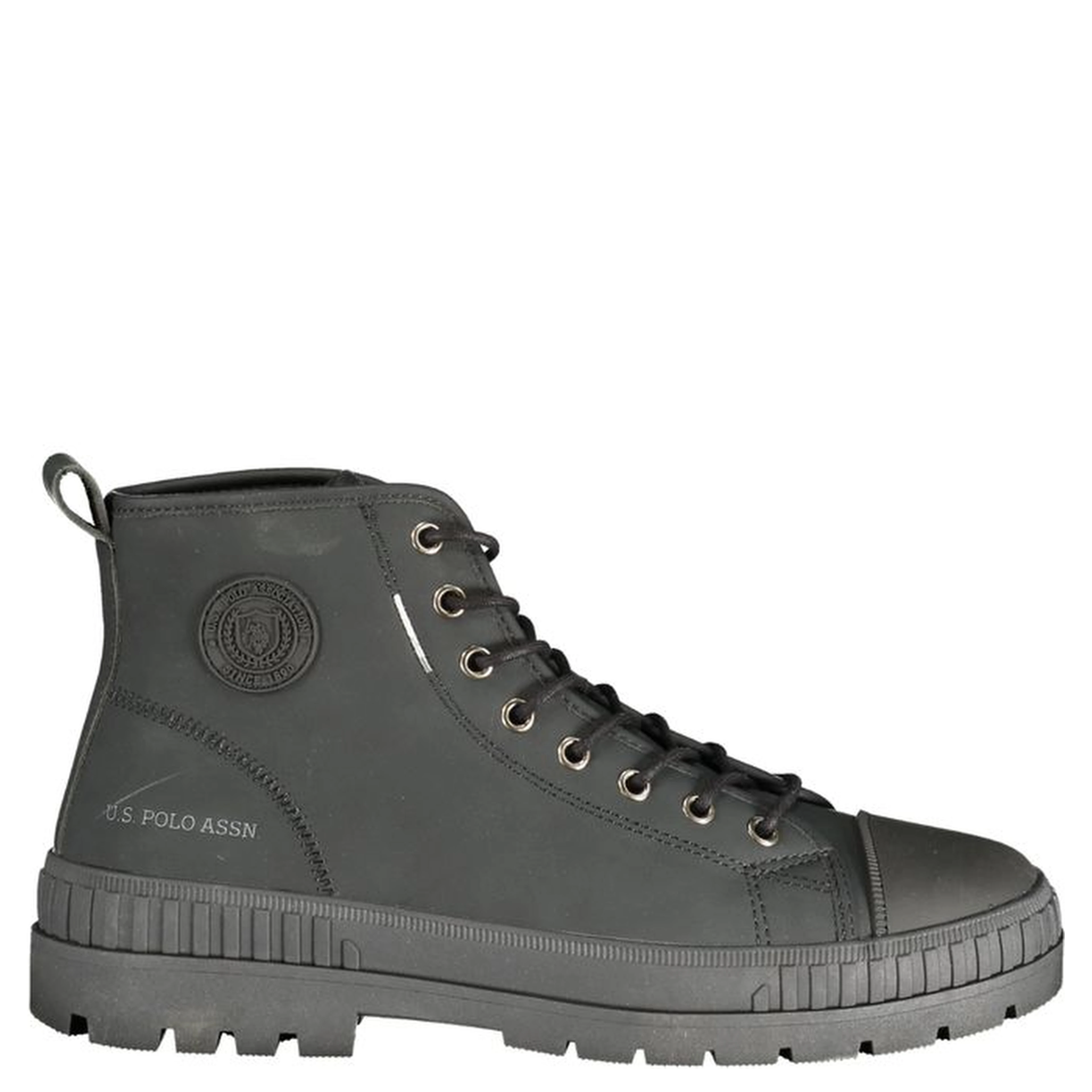 Black Polyurethane Men's Boot