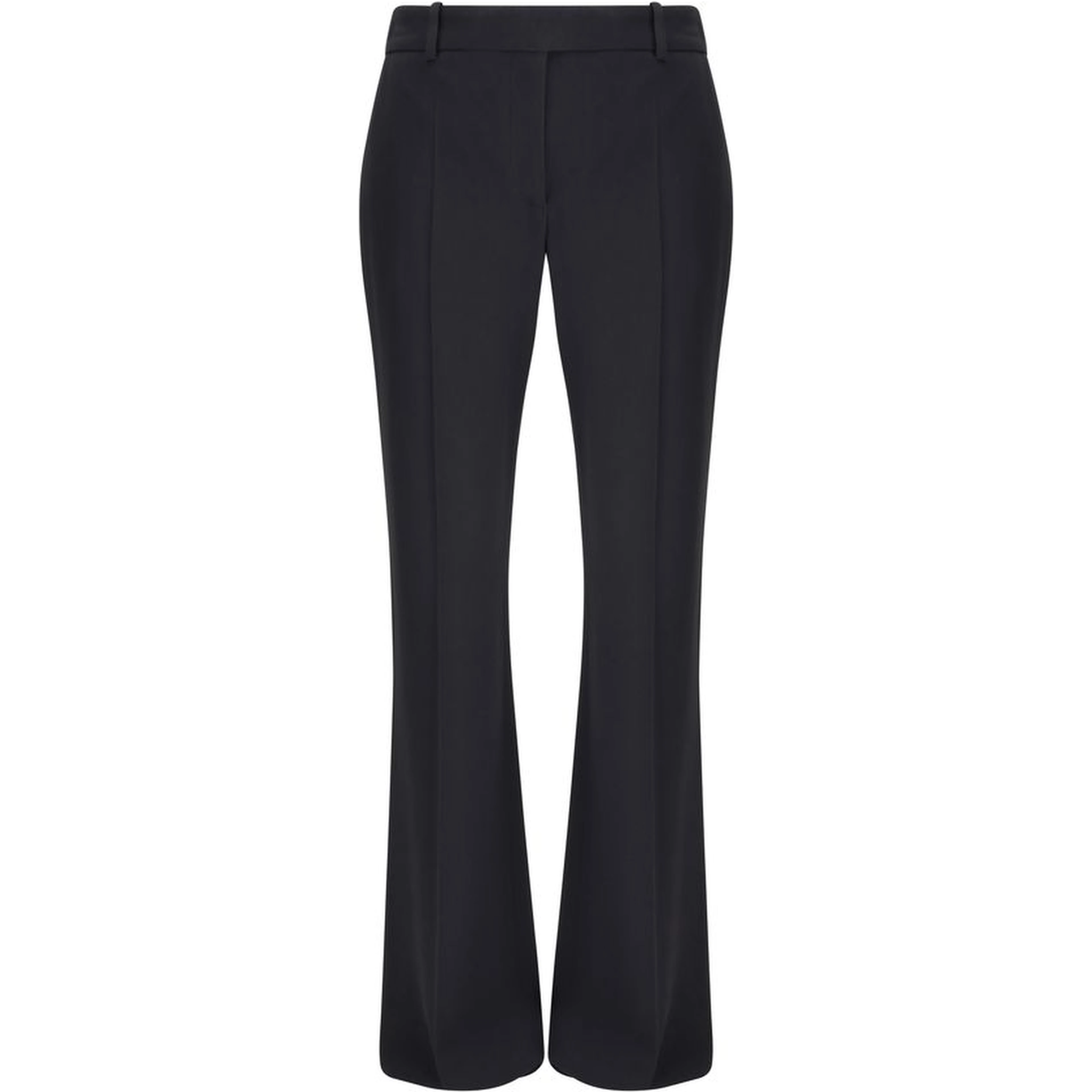 Black Acetate Flared Pants