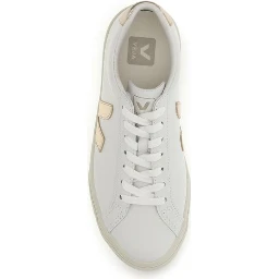 White Calf Leather Bos Taurus Low Top Sneakers