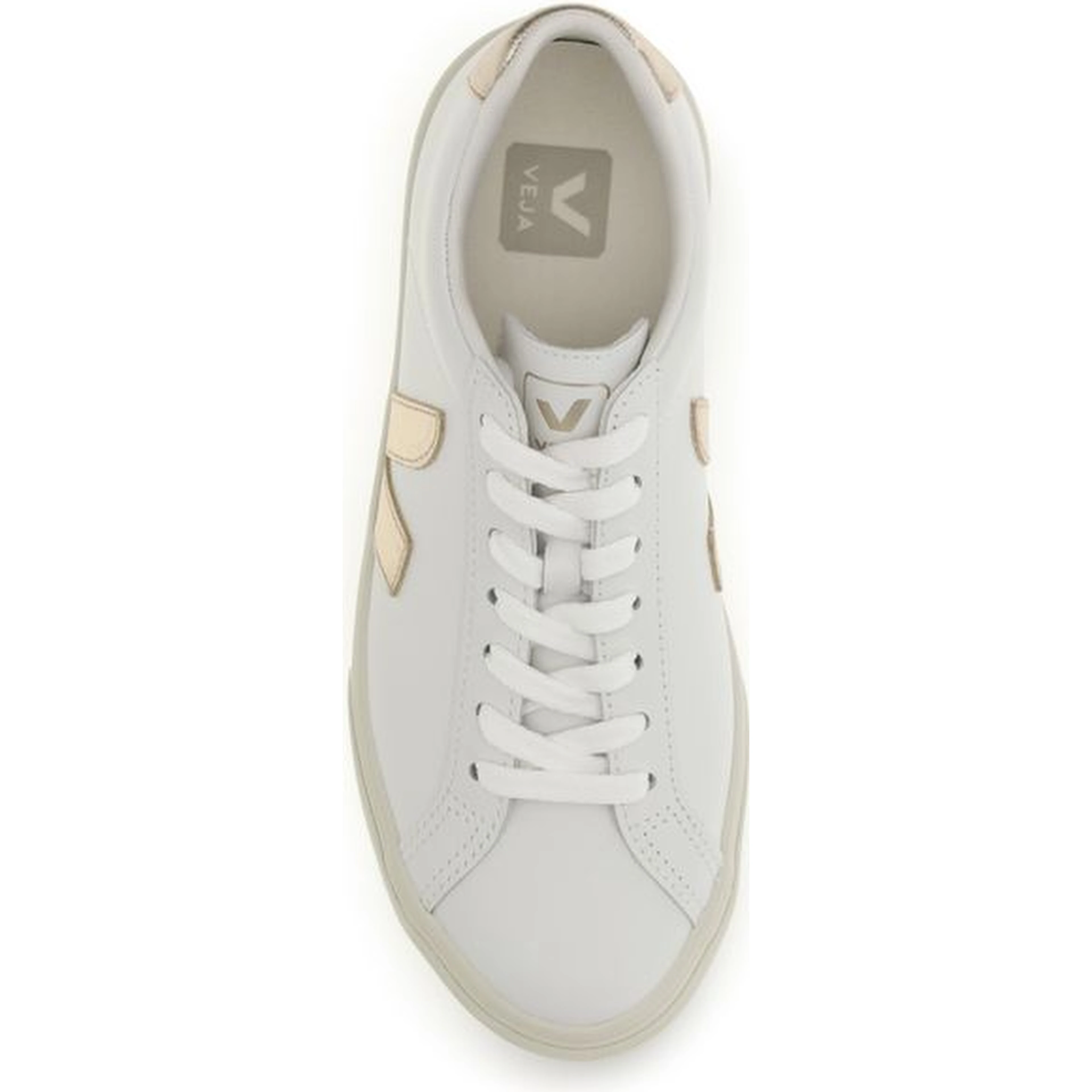 White Calf Leather Bos Taurus Low Top Sneakers