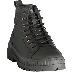 Black Polyurethane Men's Boot