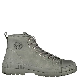 Gray Polyurethane Men Boot