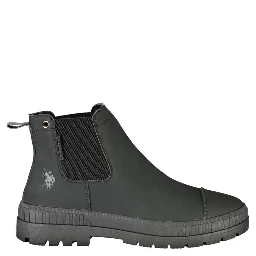 Black Polyurethane Men's Boot