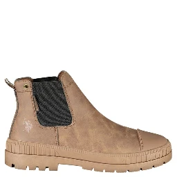 Brown Polyurethane Men's Boot