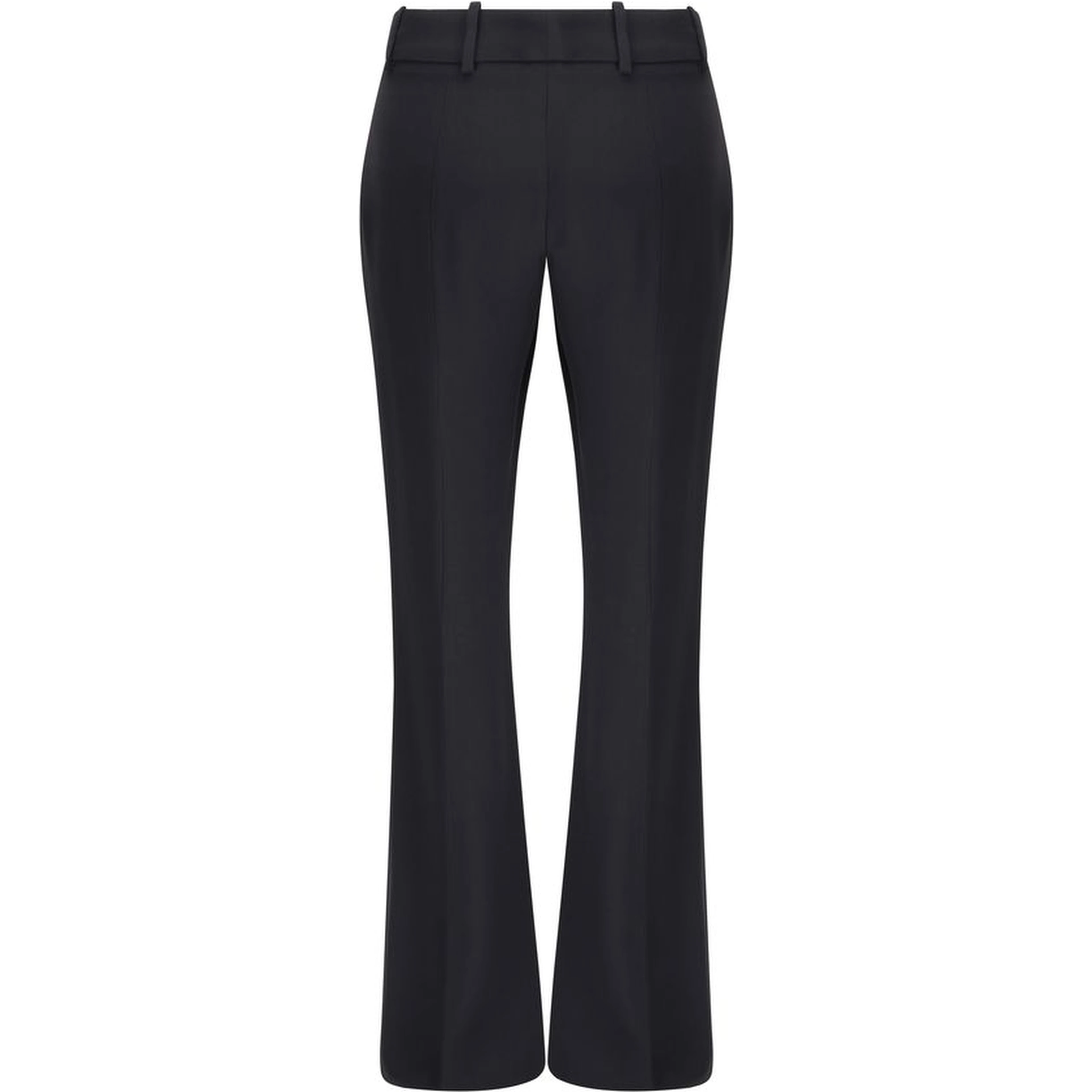 Black Acetate Flared Pants