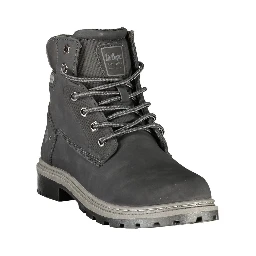 Black Polyurethane Men's Boot
