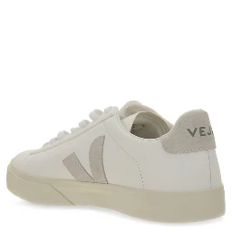 White Calf Leather Bos Taurus Low Top Sneakers