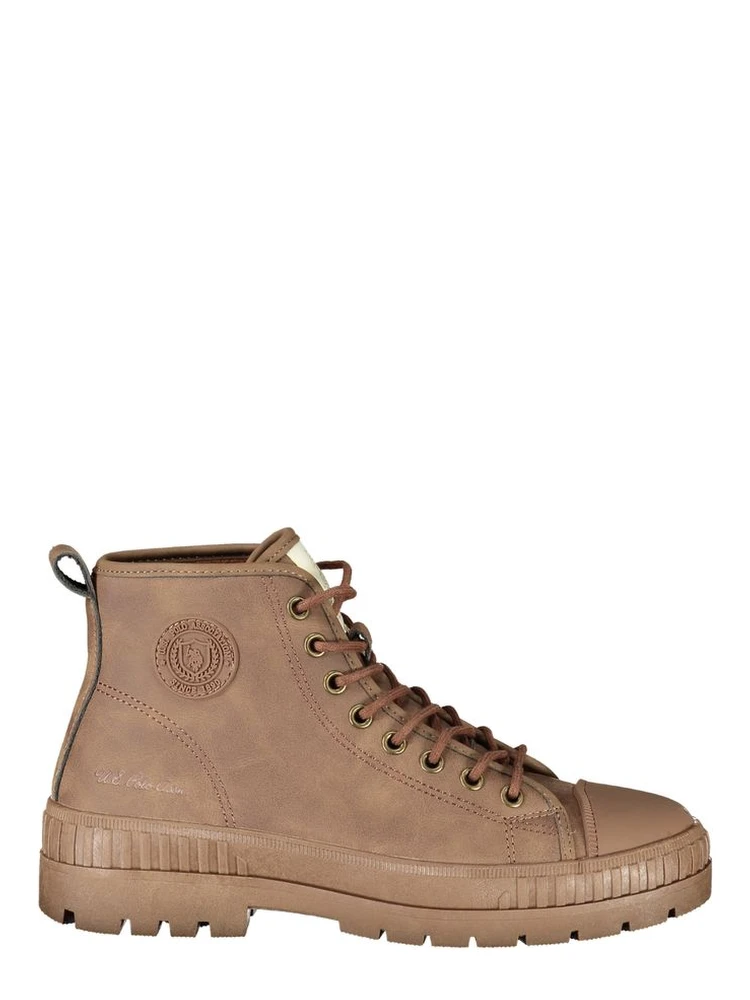 Brown Polyurethane Women's Boot