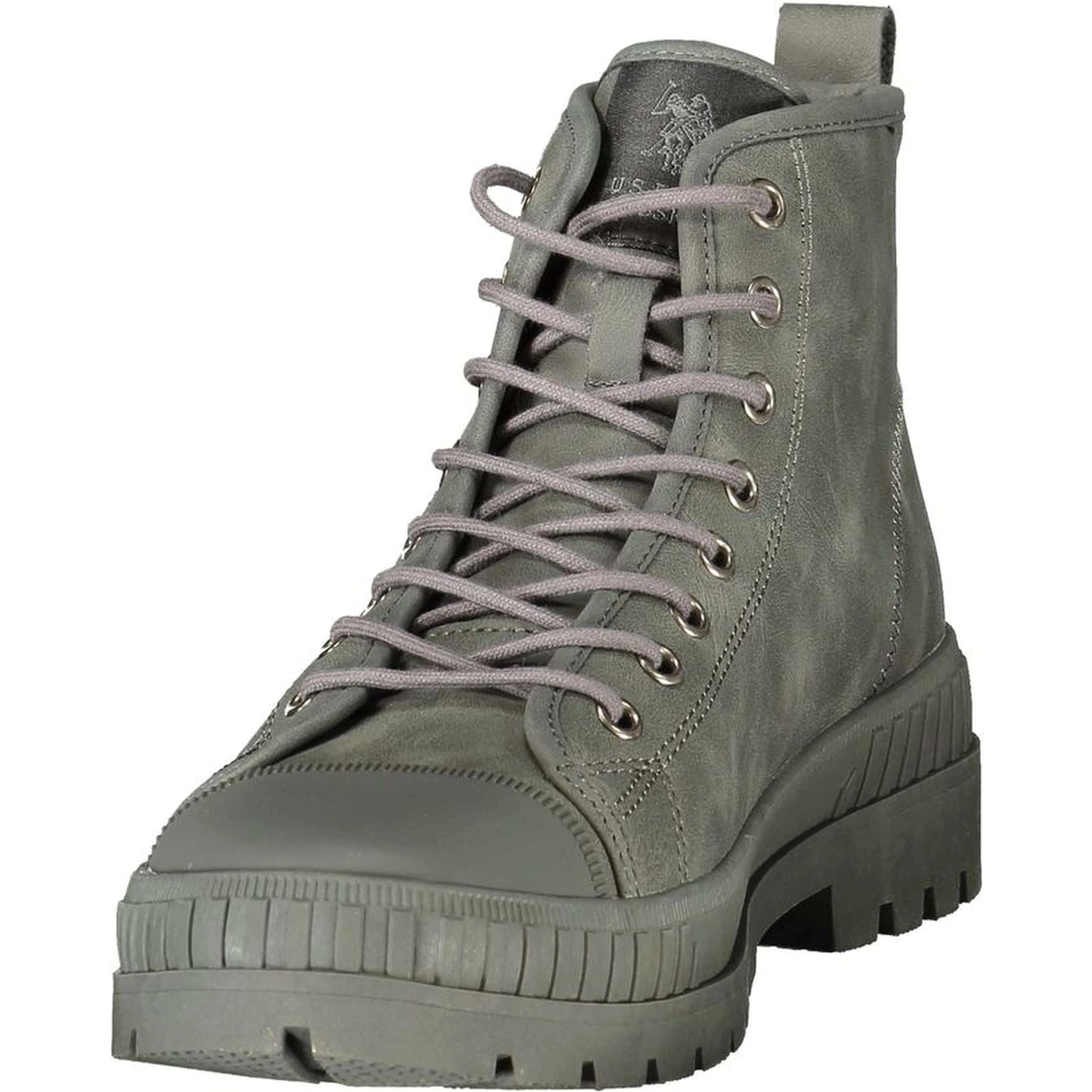 Gray Polyurethane Men Boot