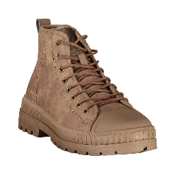 Brown Polyurethane Men's Boot
