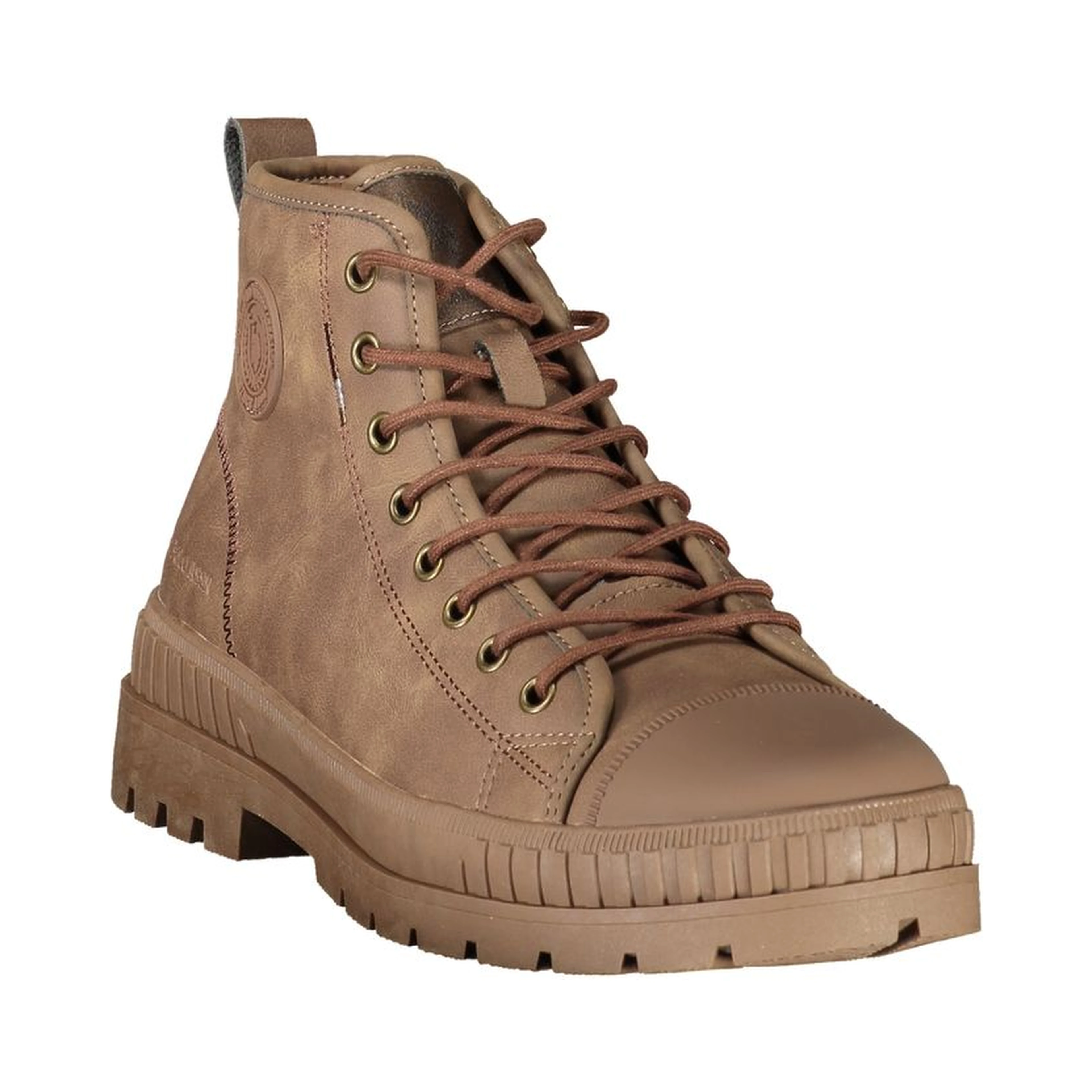 Brown Polyurethane Men's Boot