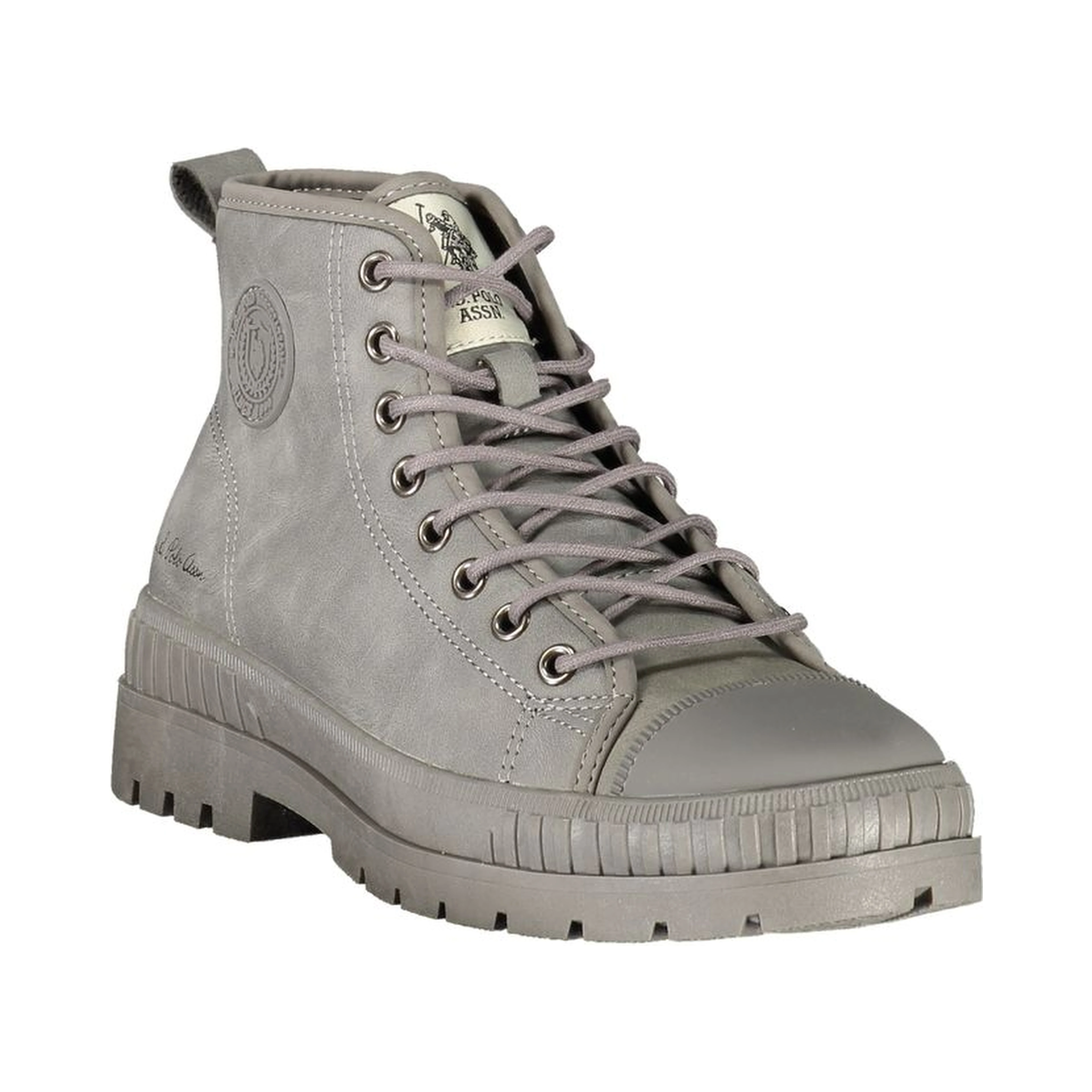Gray Polyurethane Women's Boot
