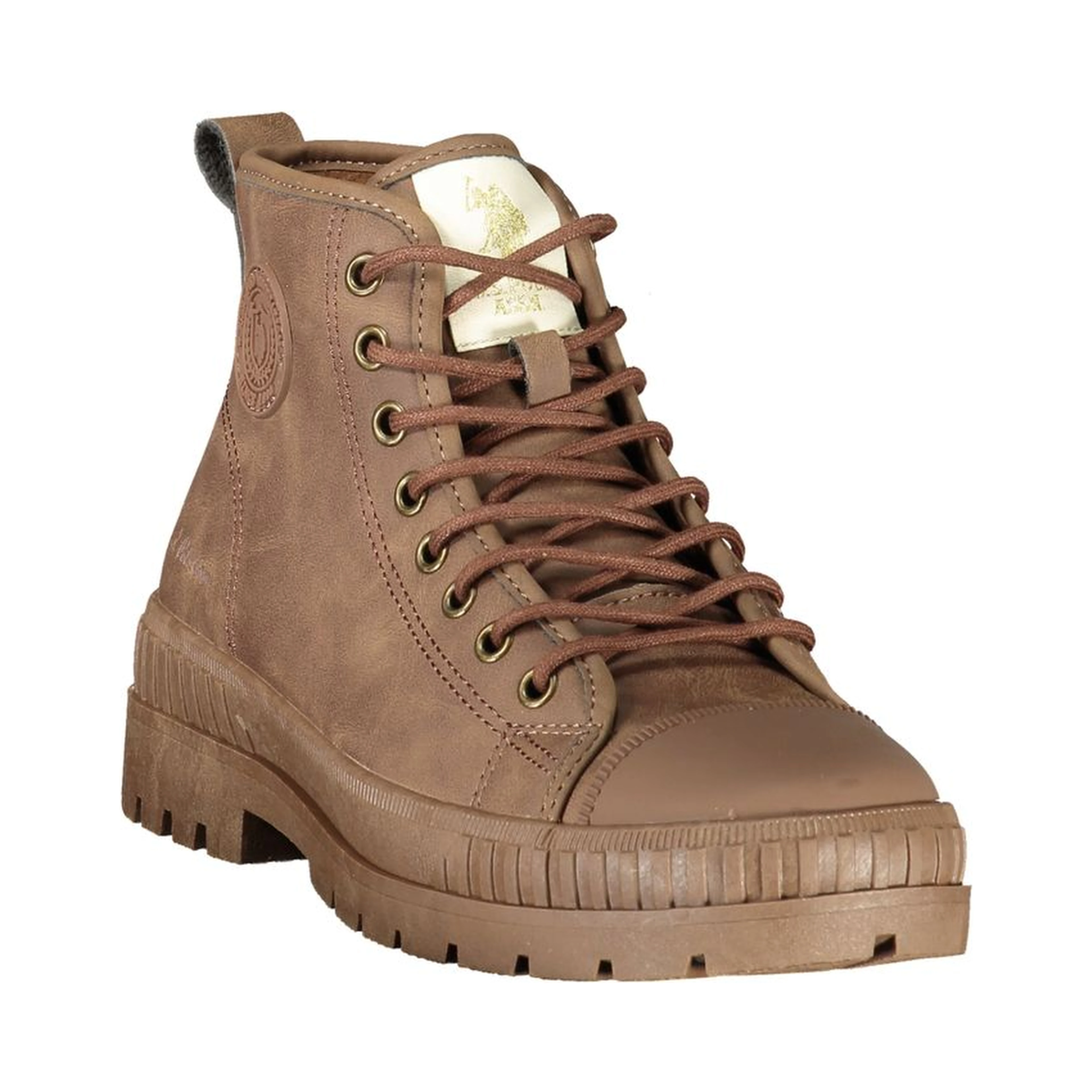 Brown Polyurethane Women's Boot