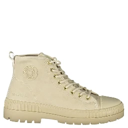 Beige Polyurethane Women's Boot