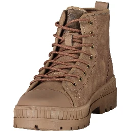 Brown Polyurethane Men's Boot