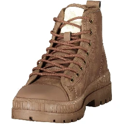 Brown Polyurethane Women's Boot