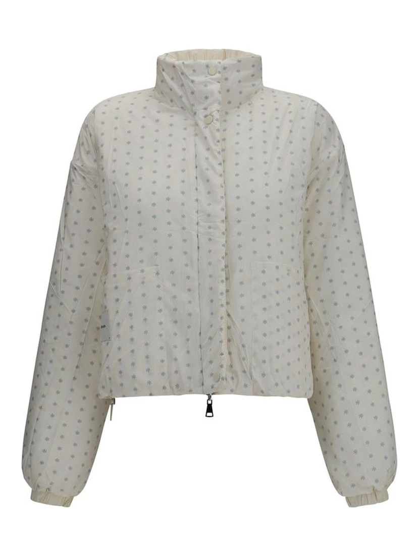 Beige Polyester Full-Length Jacket