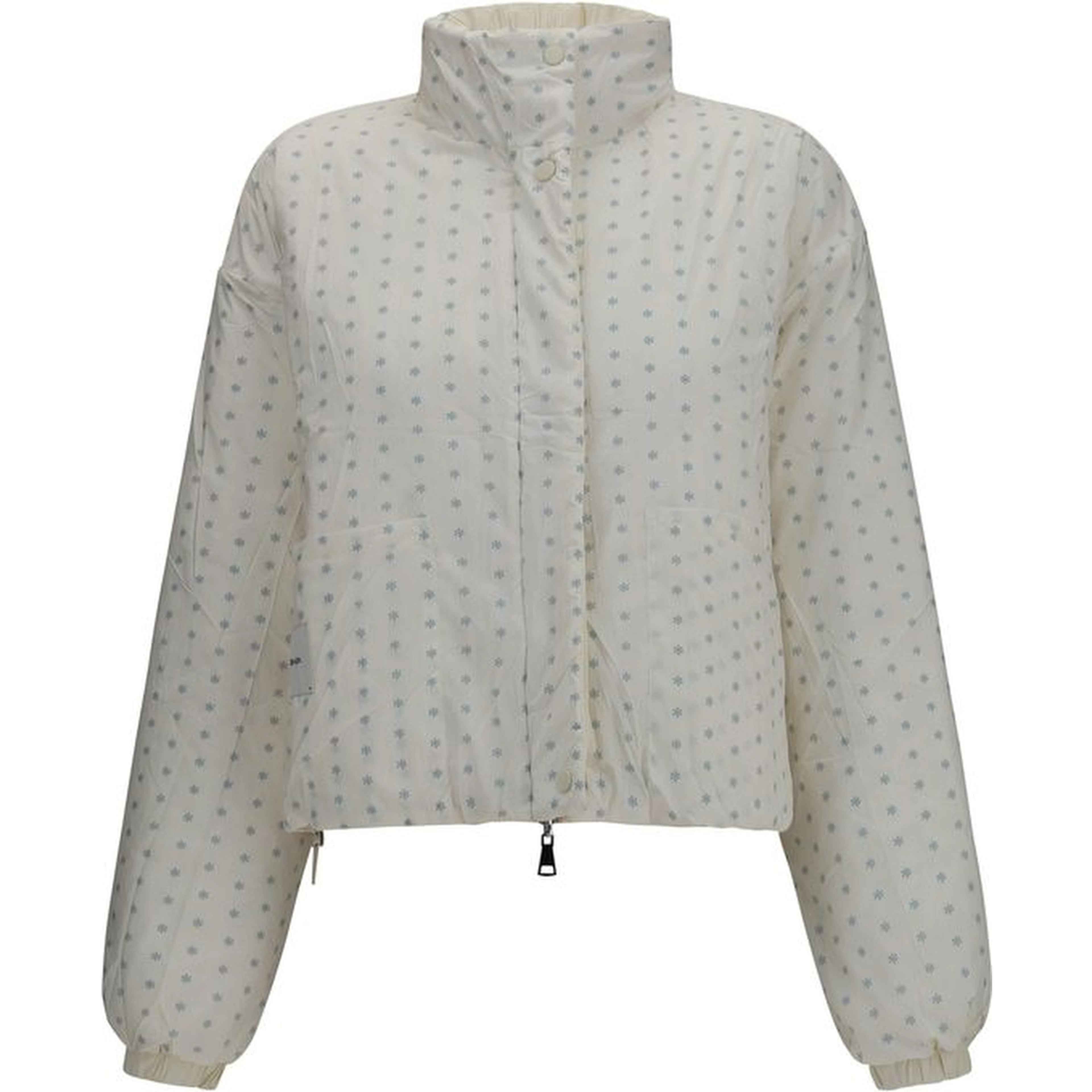 Beige Polyester Full-Length Jacket