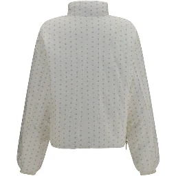 Beige Polyester Full-Length Jacket