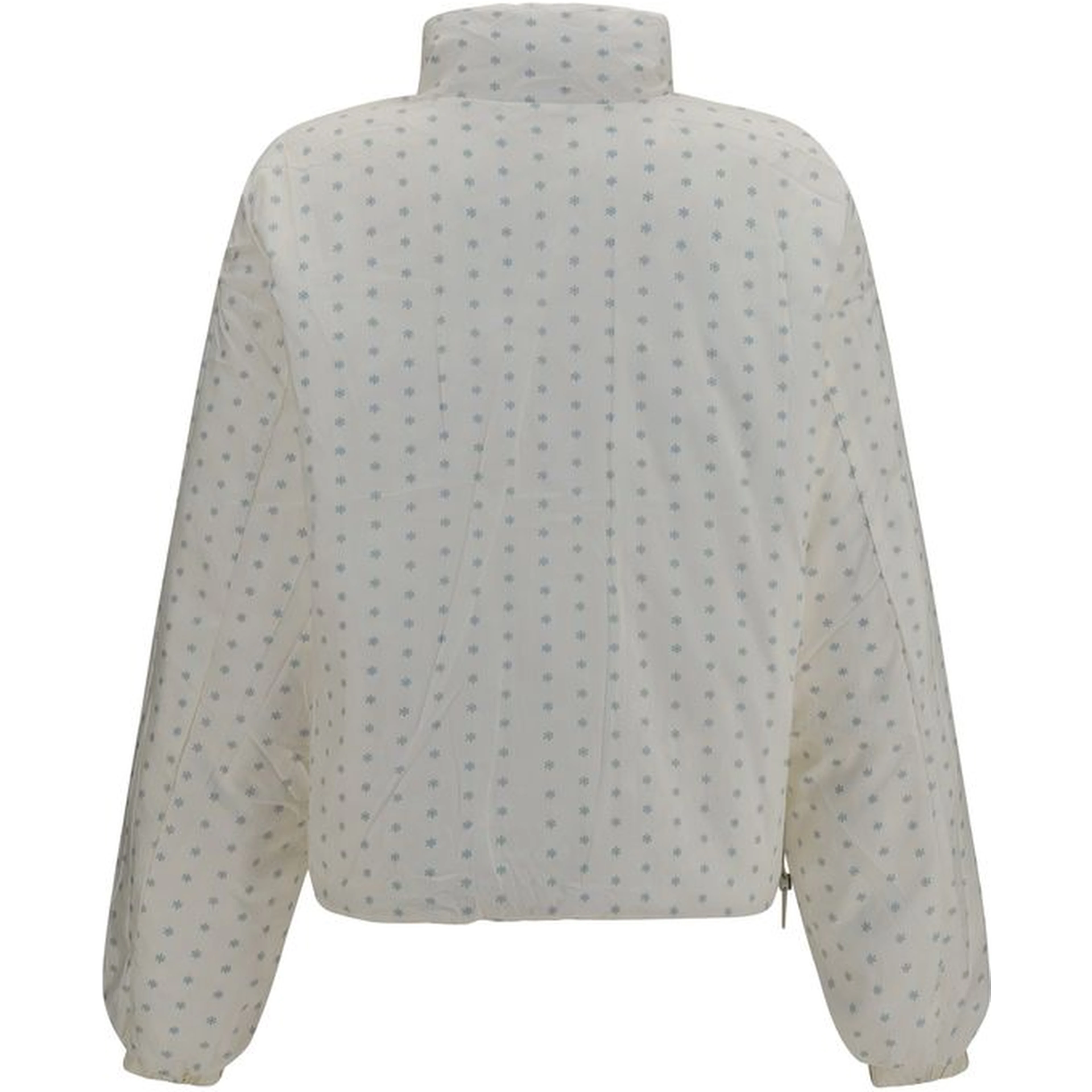 Beige Polyester Full-Length Jacket