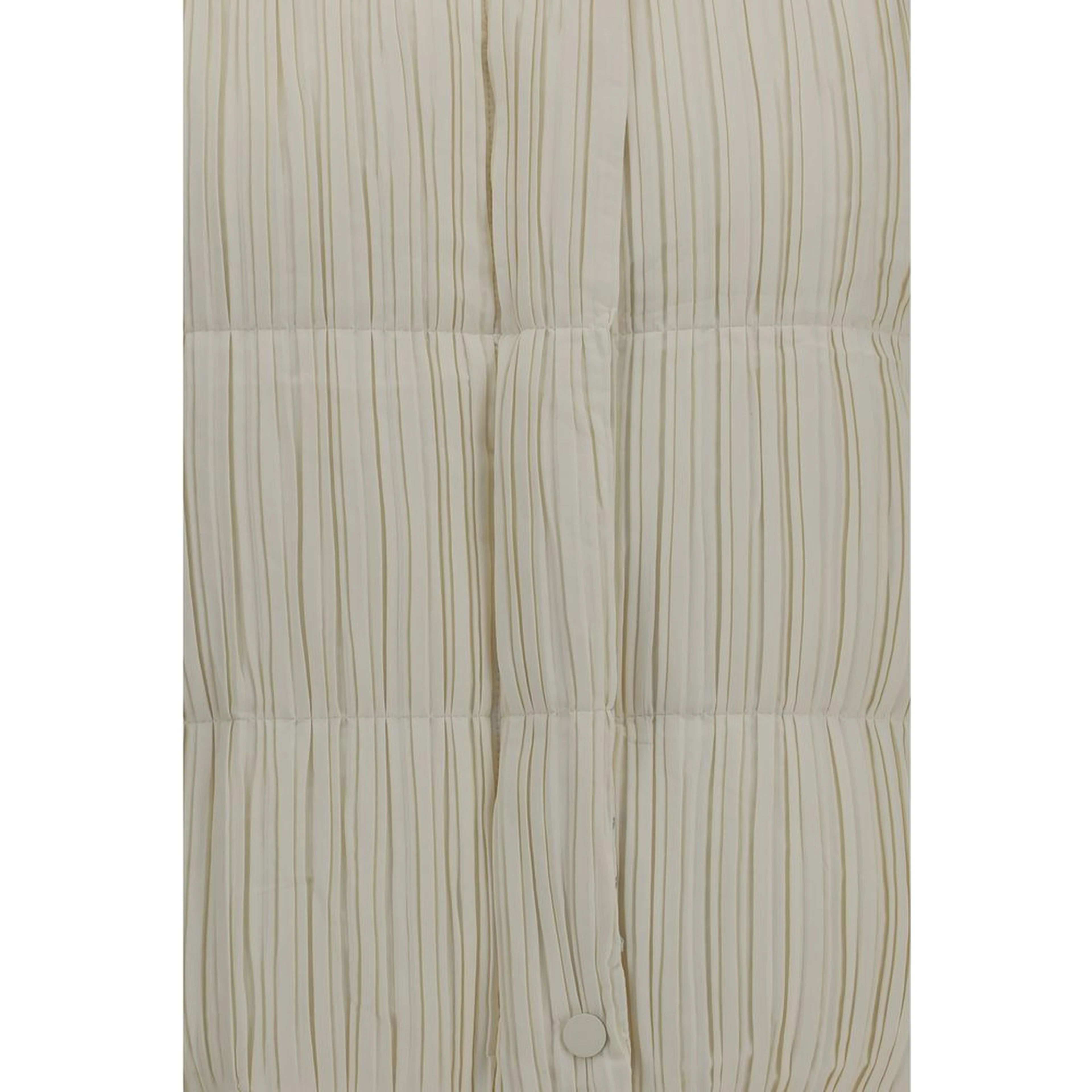 Beige Polyester Full-Length Jacket
