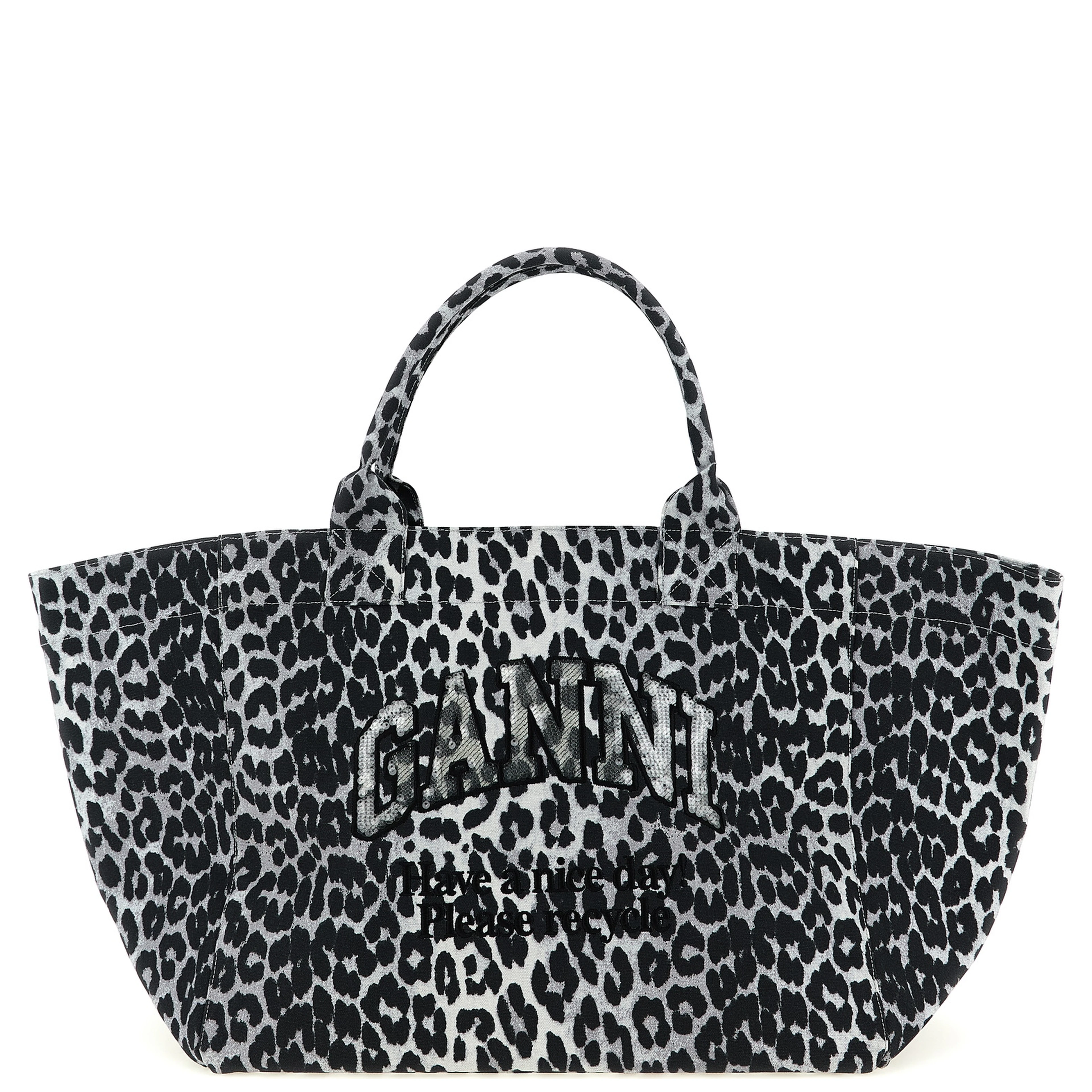 Gray Recycled Cotton Tote Bag