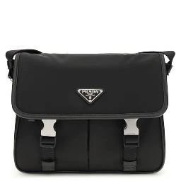 Black Polyamide Shoulder Bag