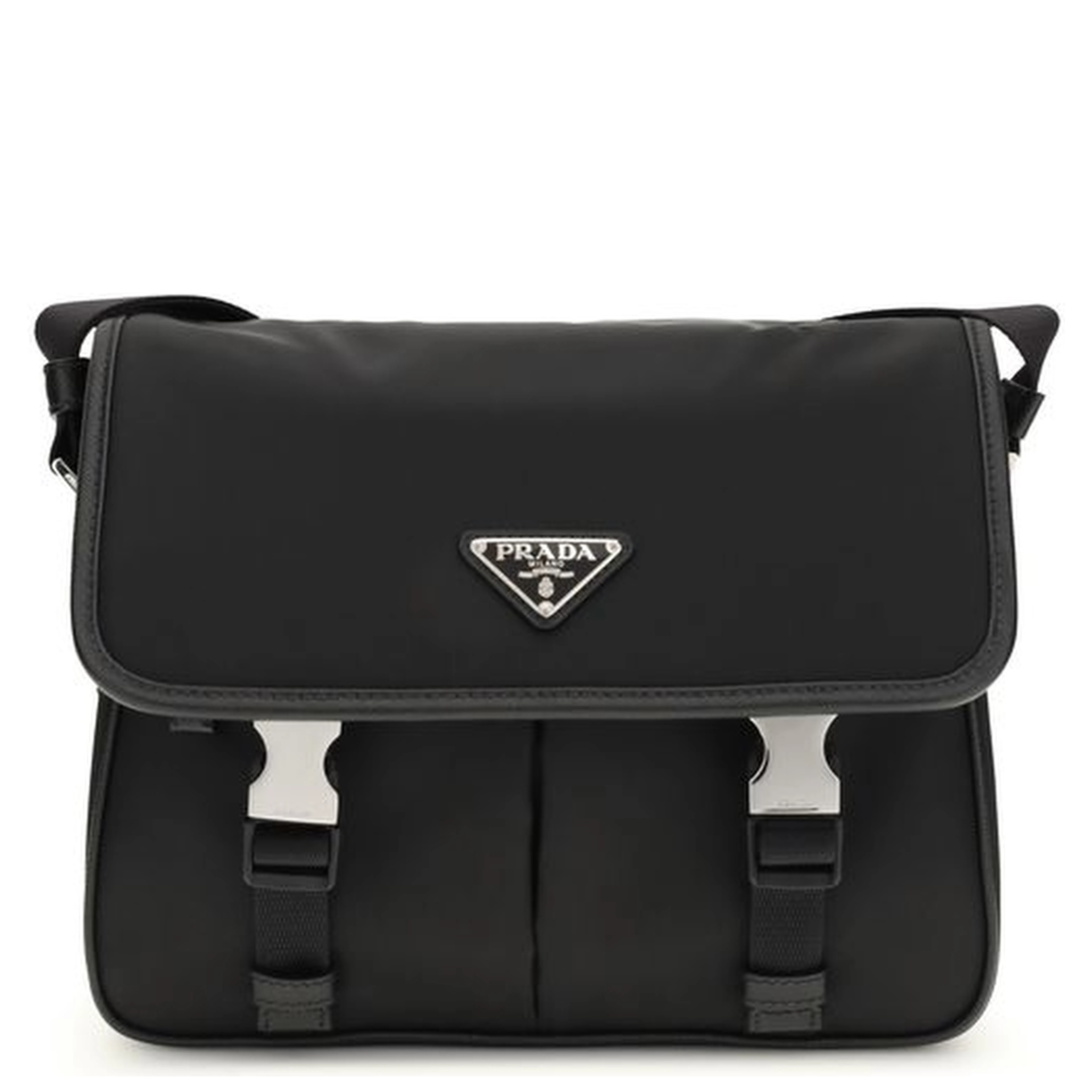 Black Polyamide Shoulder Bag