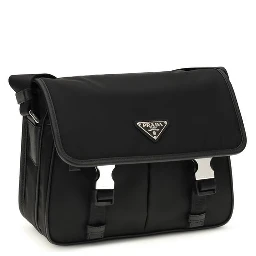 Black Polyamide Shoulder Bag