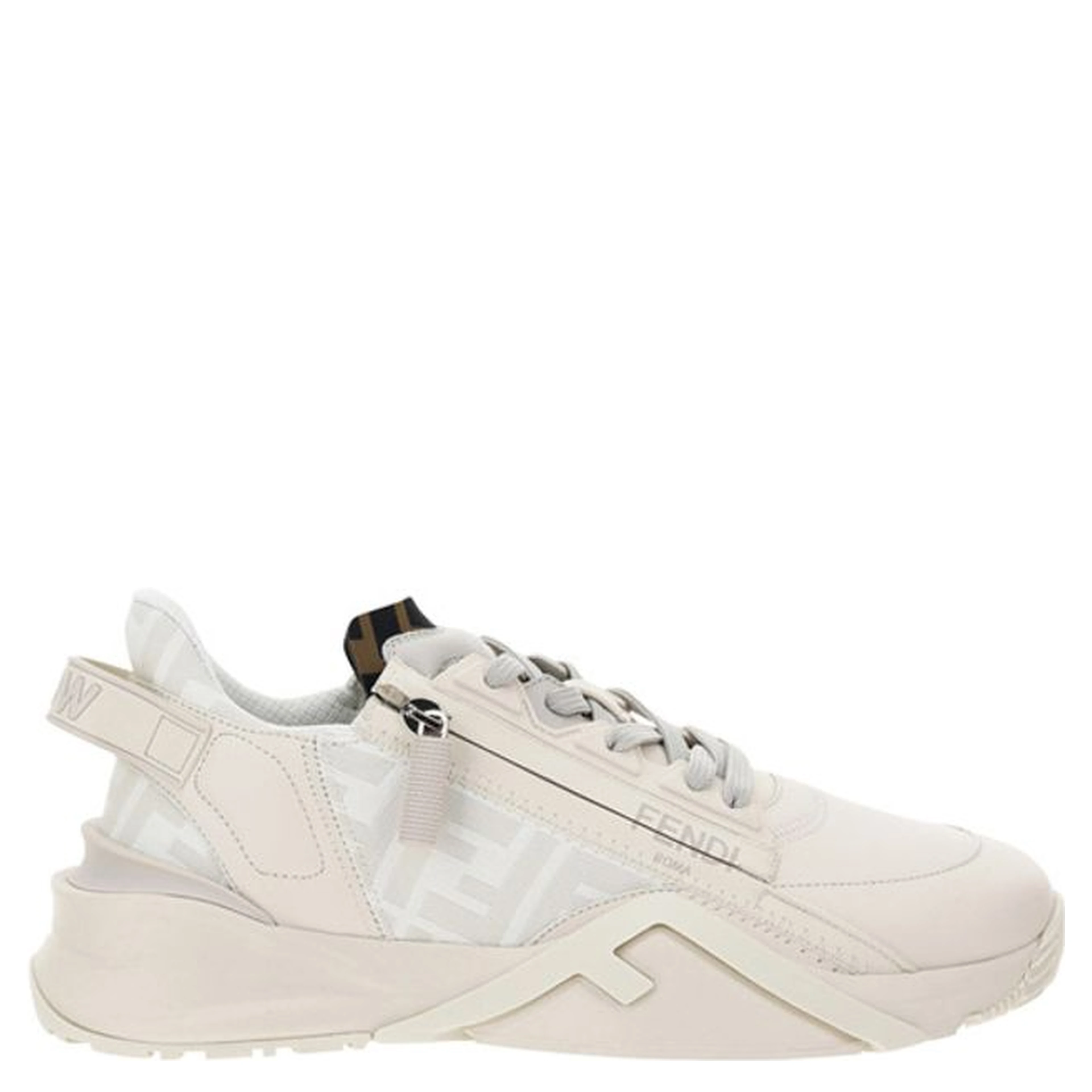 Cream Rubber Athletic Sneakers