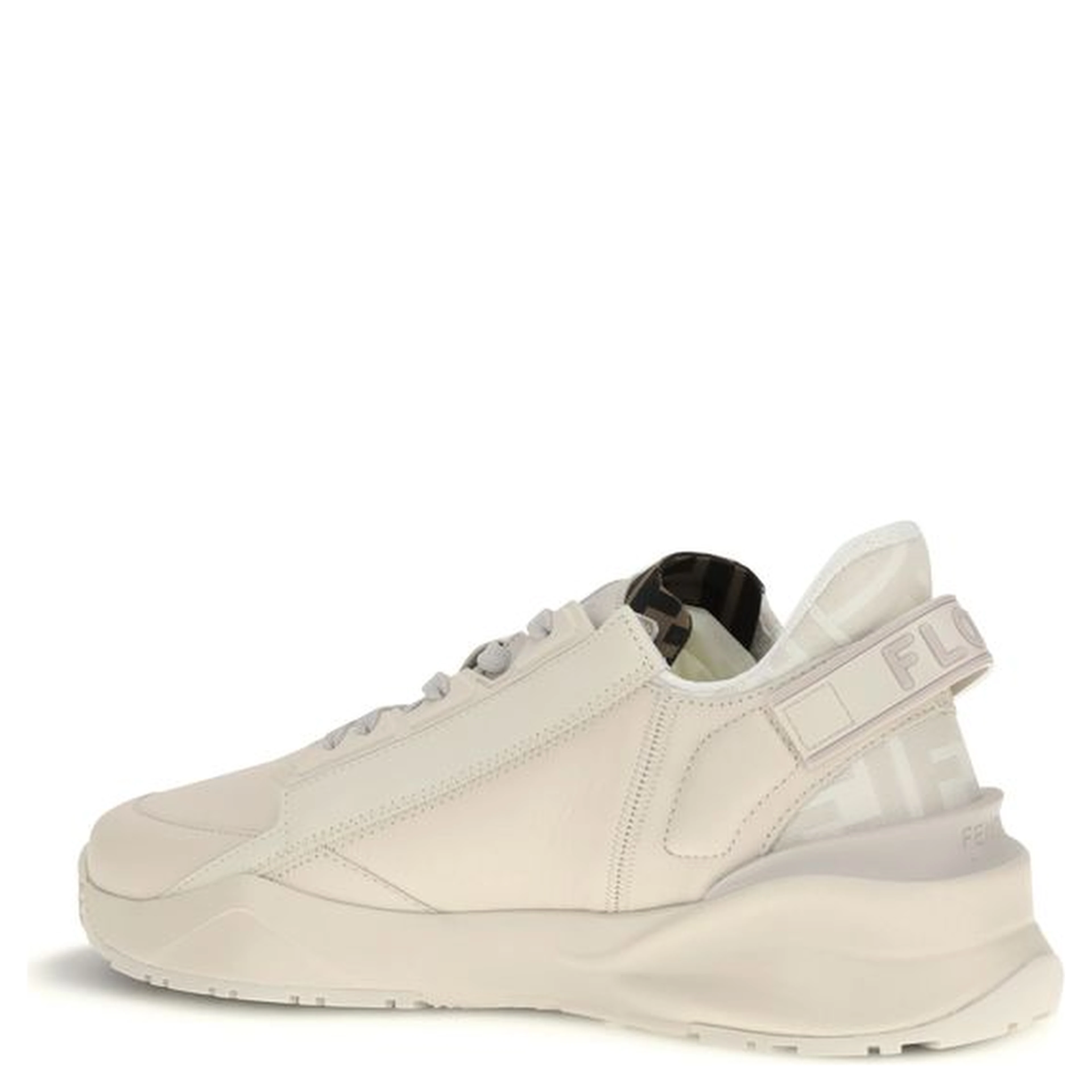 Cream Rubber Athletic Sneakers