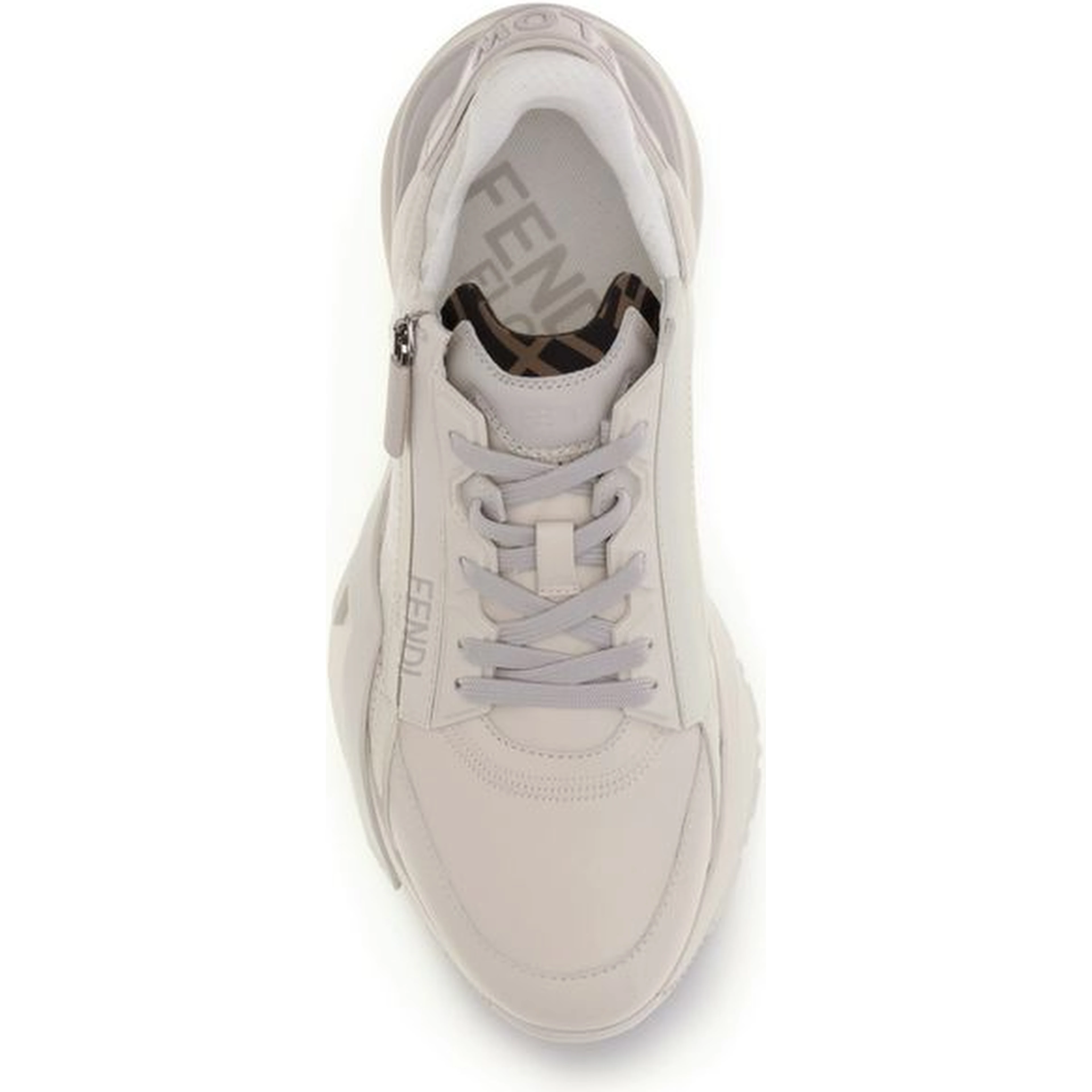 Cream Rubber Athletic Sneakers