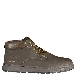Brown Polyurethane Men's Sneaker