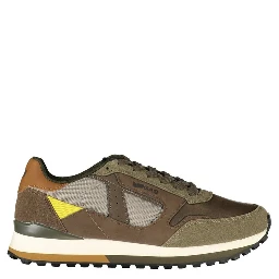 Brown Polyurethane Men's Sneaker