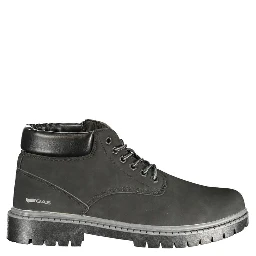Black Polyurethane Men's Boot