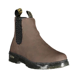 Brown Polyurethane Women's Bootie