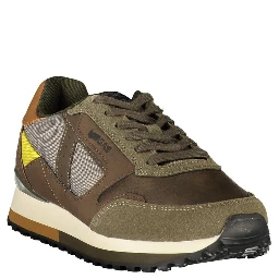 Brown Polyurethane Men's Sneaker