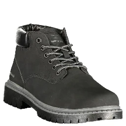 Black Polyurethane Men's Boot
