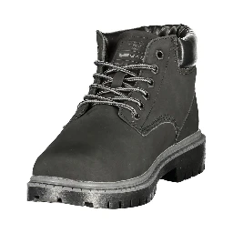 Black Polyurethane Men's Boot