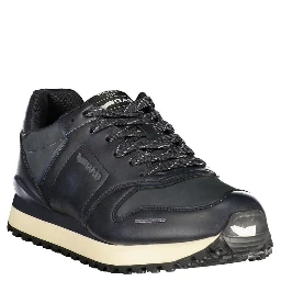 Blue Polyurethane Men's Sneaker