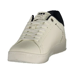 White Polyurethane Men's Sneaker