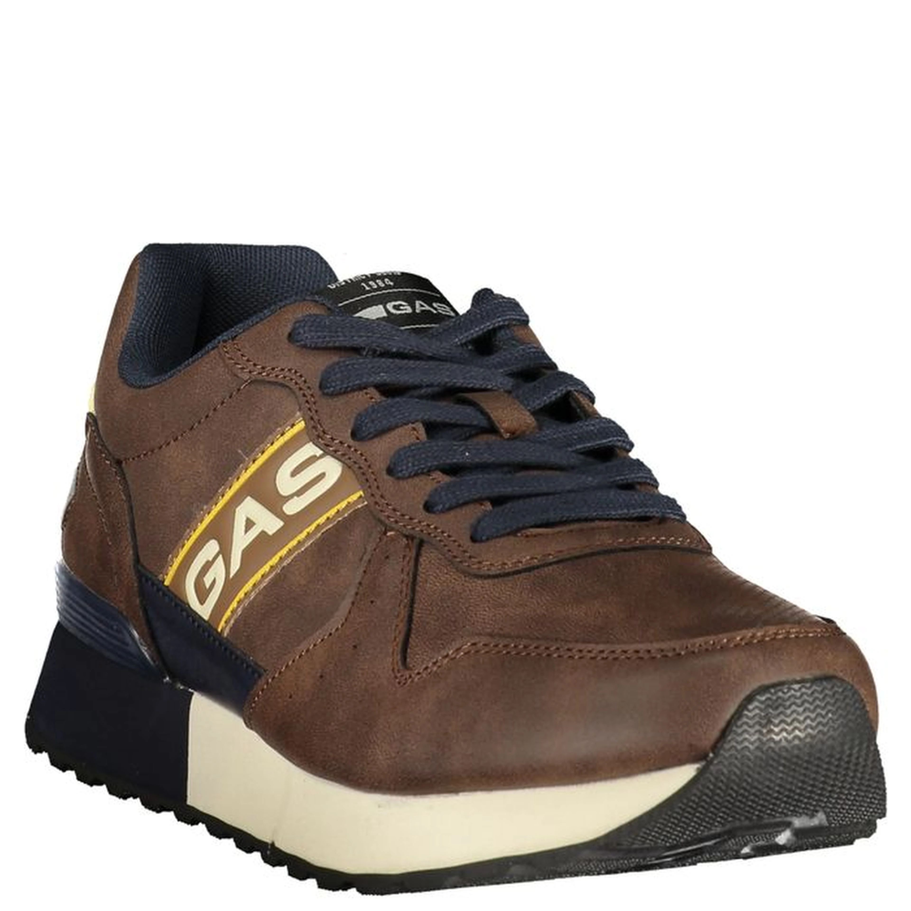 Brown Polyurethane Men's Sneaker