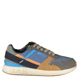 Blue Polyurethane Men's Sneaker
