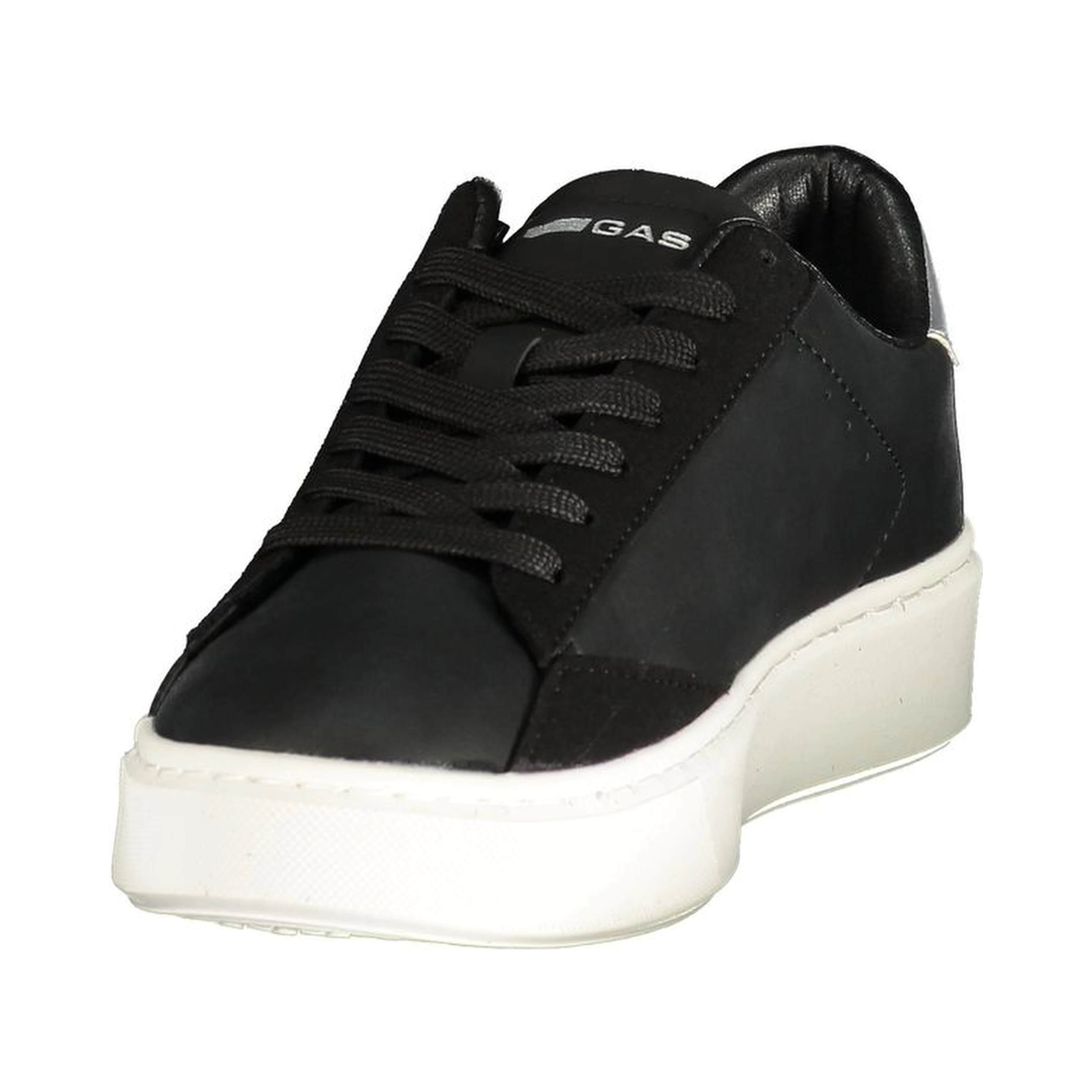 Black Polyurethane Womens Sneaker