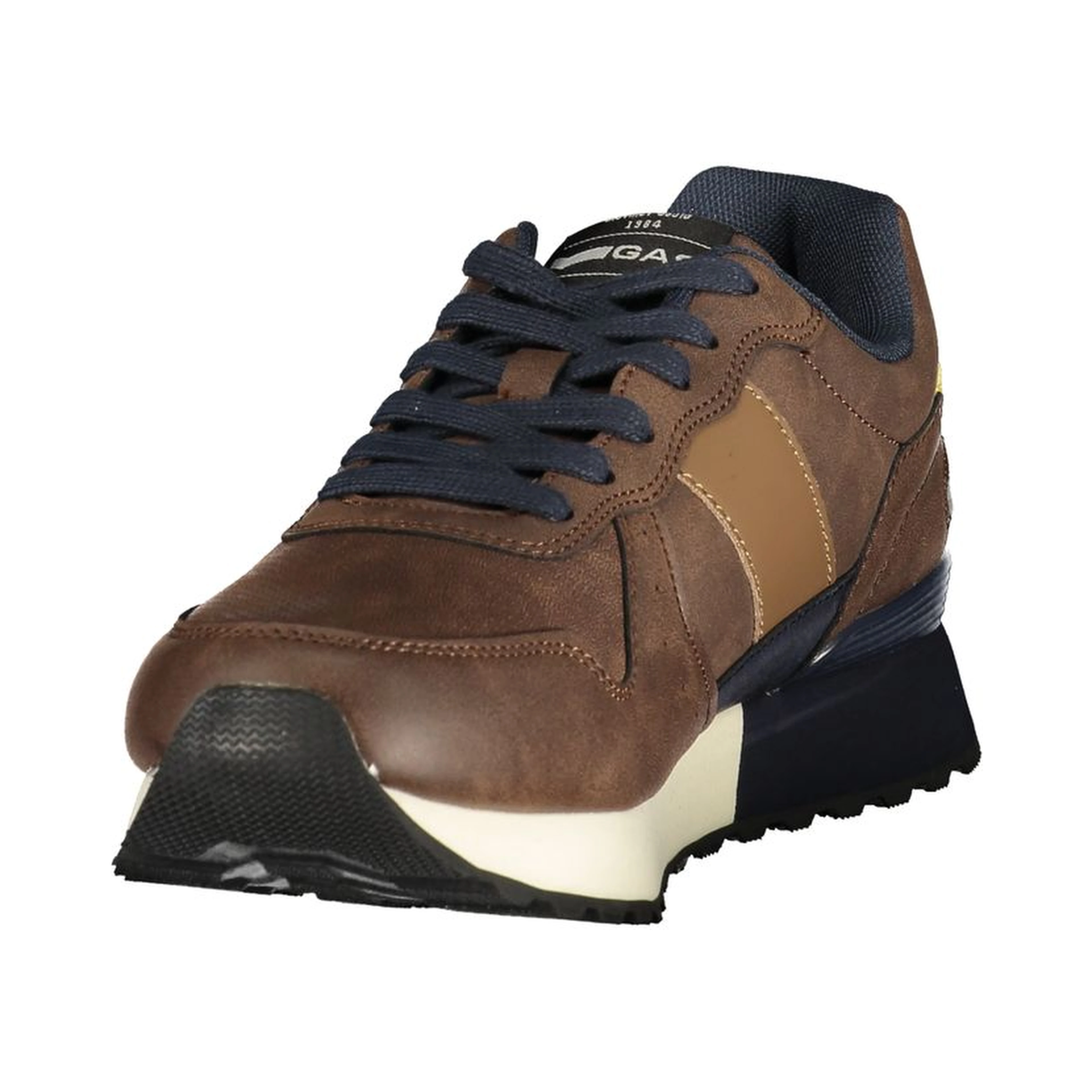 Brown Polyurethane Men's Sneaker